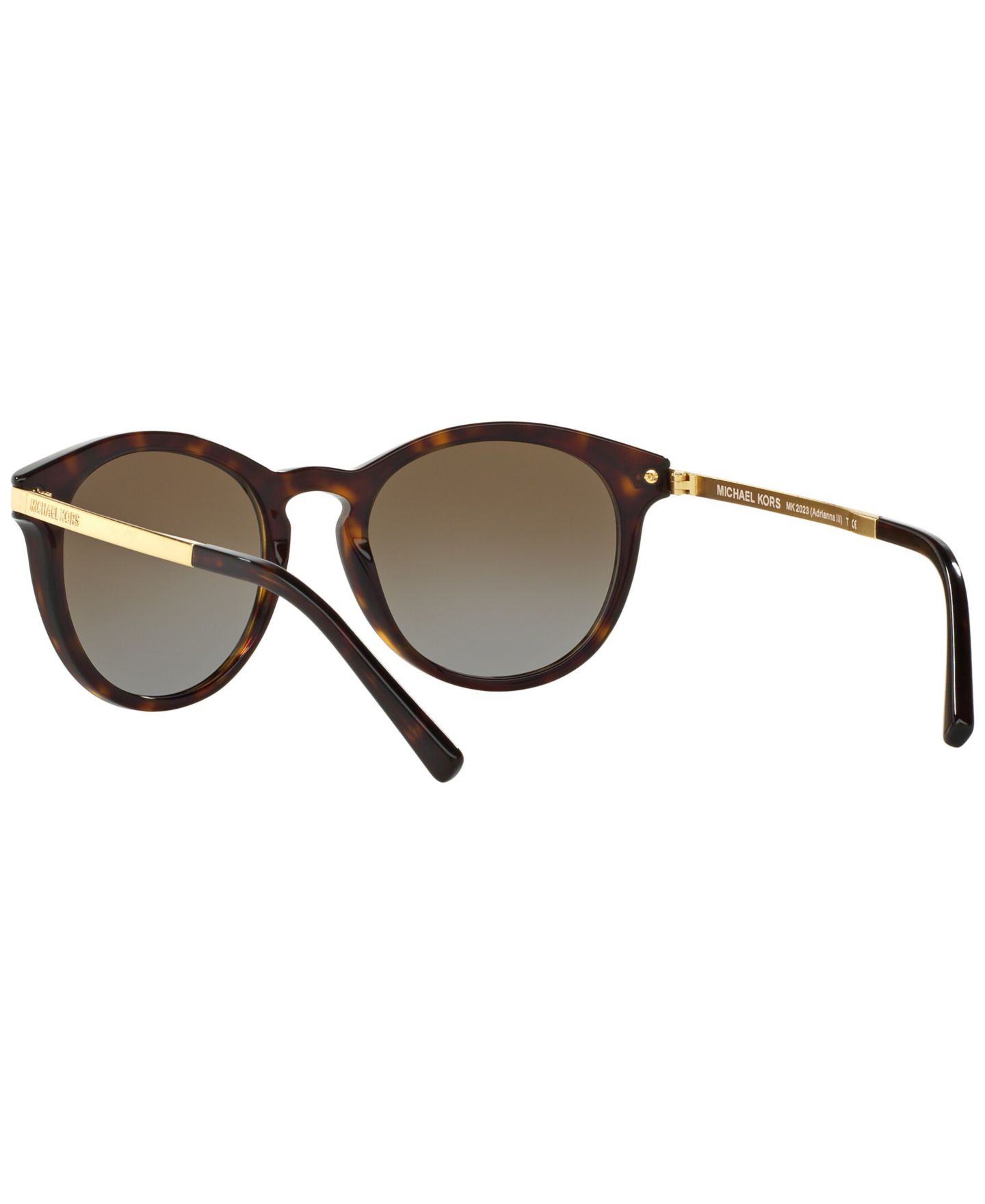 Женские солнцезащитные очки Michael Kors Polarized, MK2023, цвет: Черепаховый / Коричневый градиентный — фото 7