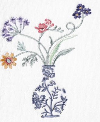 Turkish Cotton Stella Embellished 2-Pc. Hand Towel Set