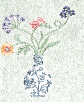 Turkish Cotton Stella Embellished 2-Pc. Hand Towel Set