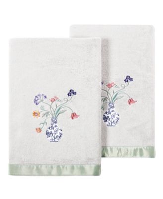 Turkish Cotton Stella Embellished 2-Pc. Bath Towel Set