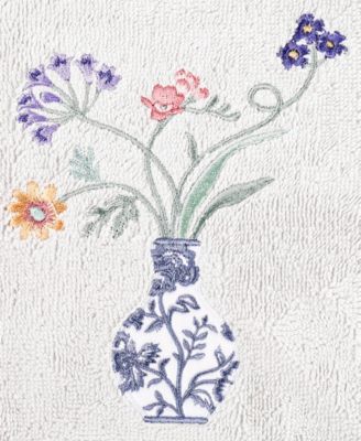 Turkish Cotton Stella Embellished 2-Pc. Hand Towel Set