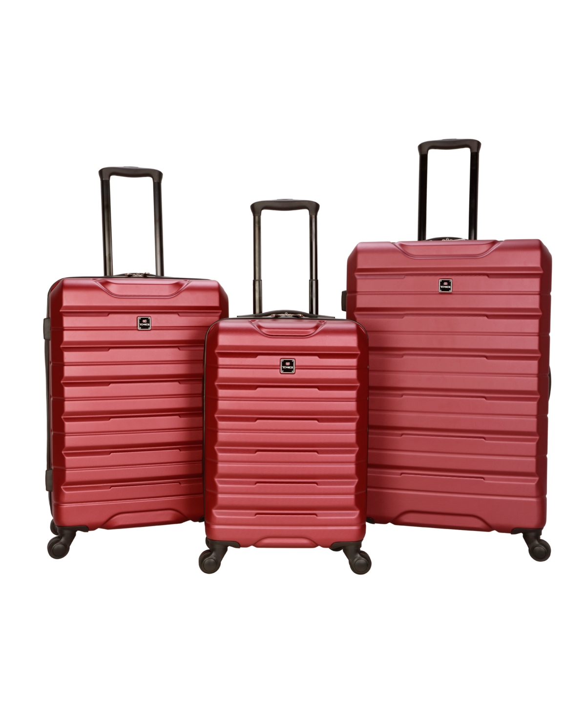 Tag Gateway 3 Piece Hardside Luggage Set In Deep Red