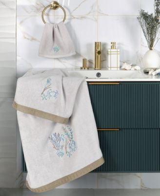 Turkish Cotton Aaron Embellished 3-Pc. Bath Towel Set