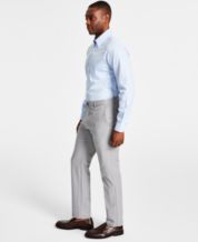 Louis Raphael Straight-Fit Washable Wool Hidden Extension Dress Pants -  Macy's