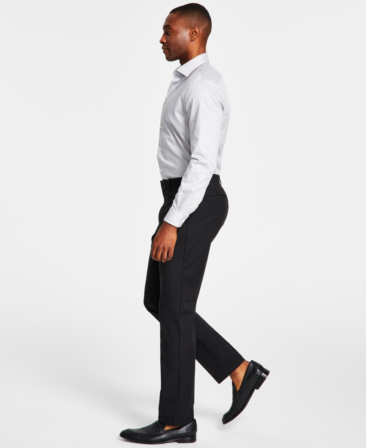 Lauren Ralph Lauren Men's Classic-fit Cotton Stretch Performance Dress Pants In Black