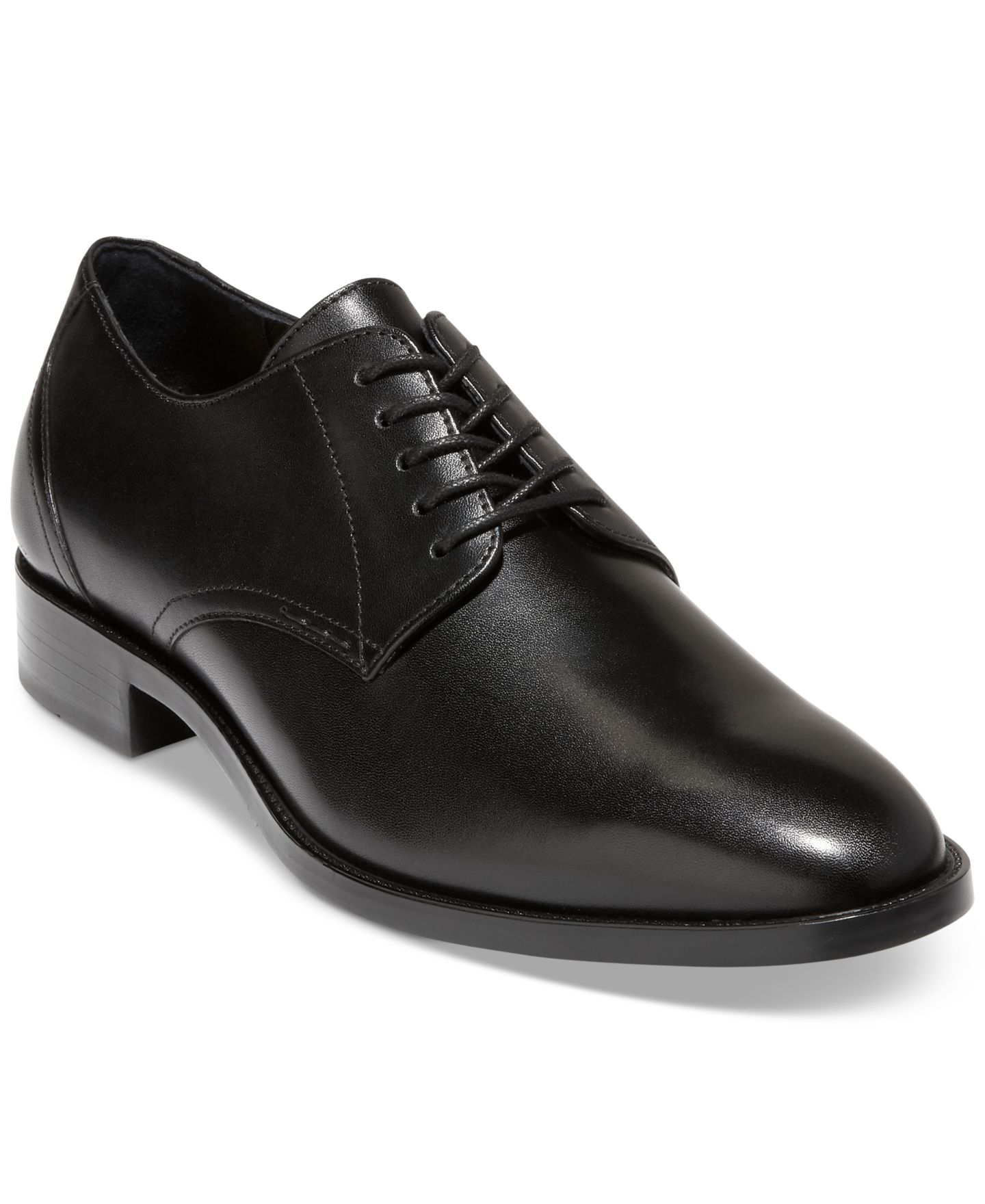 Мужские классические туфли-оксфорды Cole Haan Hawthorne, гладкие, цвет: Чёрный — фото 1