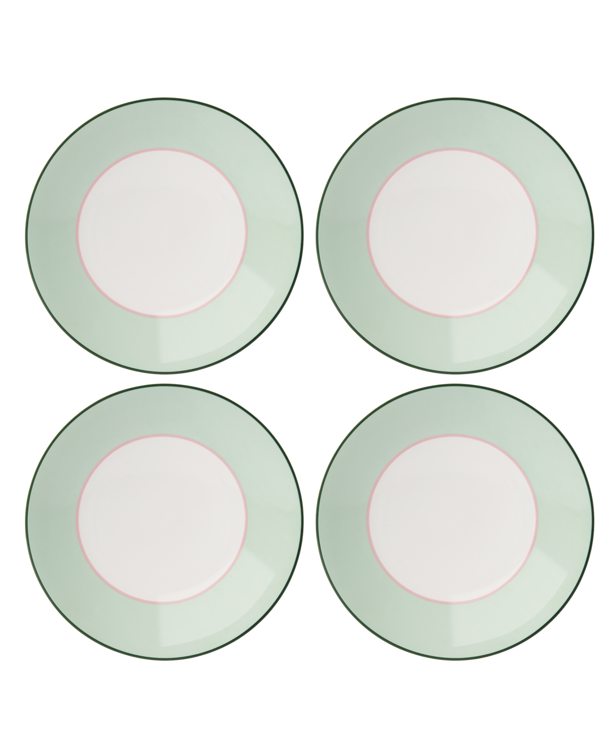 KATE SPADE MAKE IT POP ACCENT PLATES, SET OF 4 
