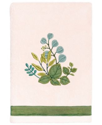 Turkish Cotton Botanica Embellished 2-Pc. Hand Towel Set