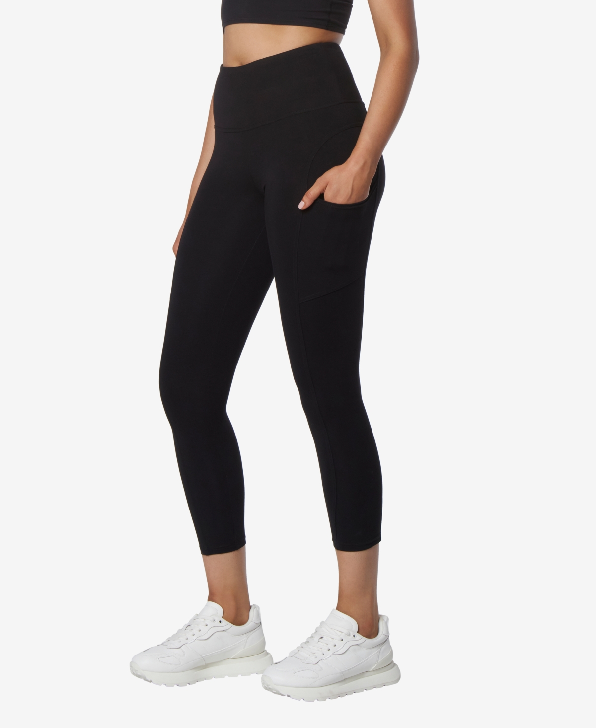 Andrew Marc Sport Women's High Rise 7/8 Leggings with Pockets