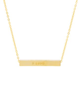 Gold Plated Love, Faith, Believe, Blessed Necklace