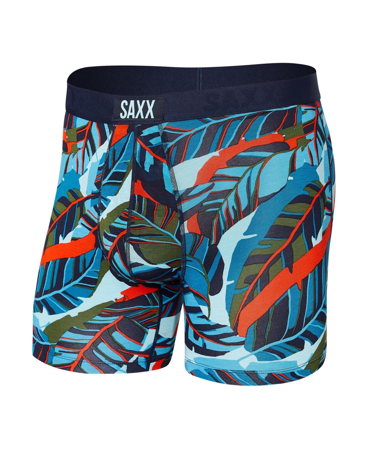 Shop Saxx Men's Vibe Super Soft Slim Fit Boxer Briefs In Pop Jungle