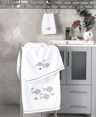 Turkish Cotton Figi Embellished 4-Pc. Bath Towel Set