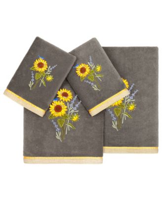 Turkish Cotton Girasol Embellished 4-Pc. Bath Towel Set