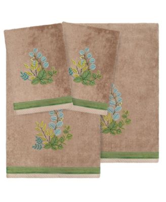 Turkish Cotton Botanica Embellished 4-Pc. Bath Towel Set