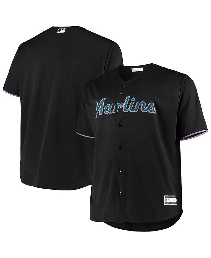 Profile Heathered Charcoal And Black Miami Marlins Plus Size