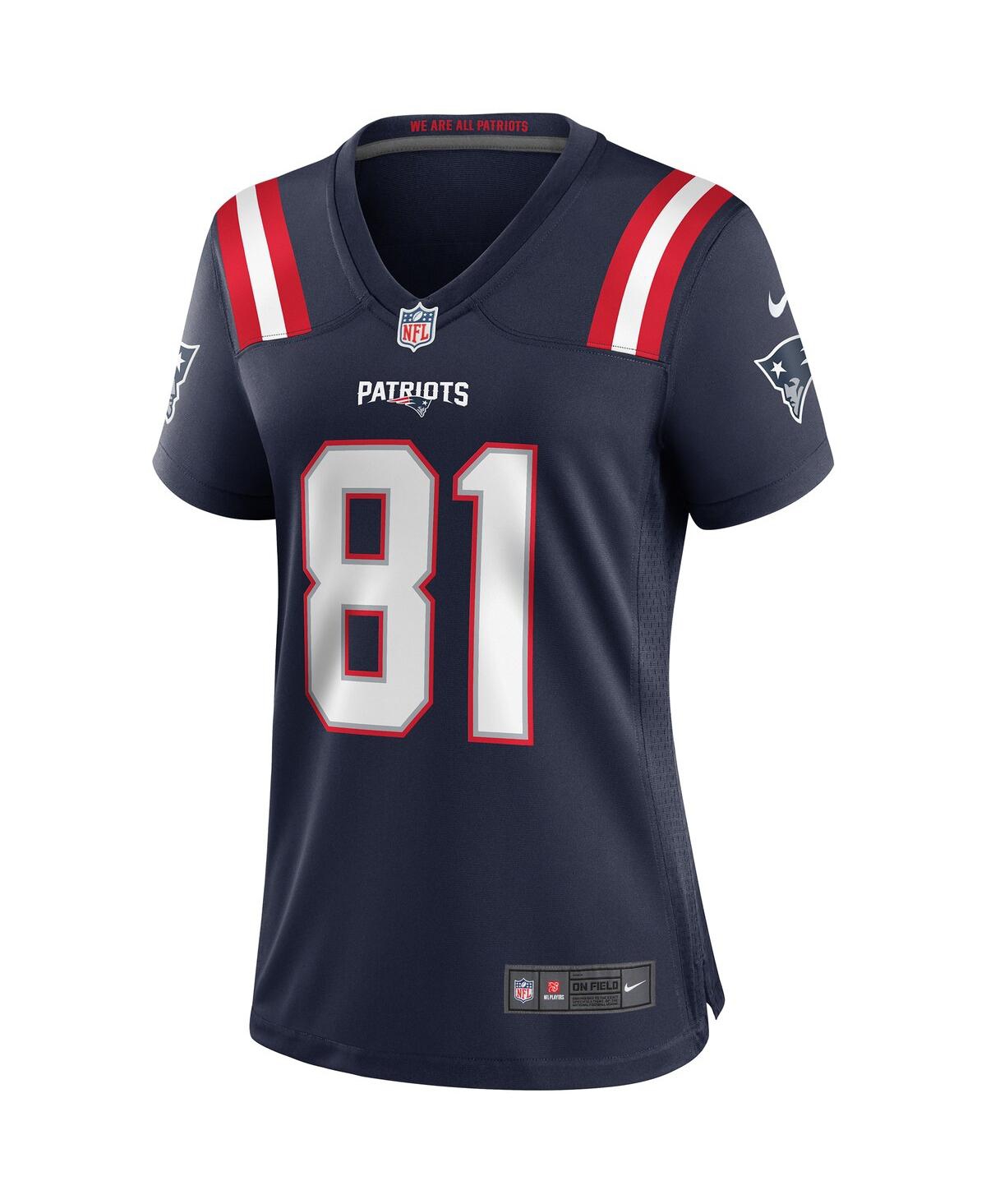 Women's Nike Randy MossNew England Patriots Game Retired Player Jersey - Navy