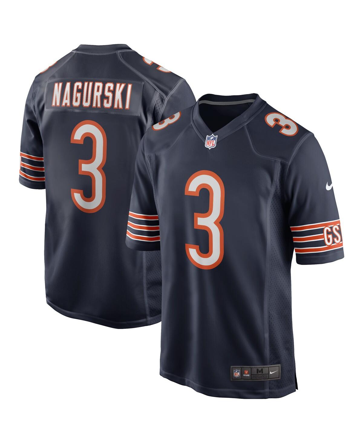 Men's Nike Bronko Nagurski Navy Chicago Bears Game Retired Player Jersey