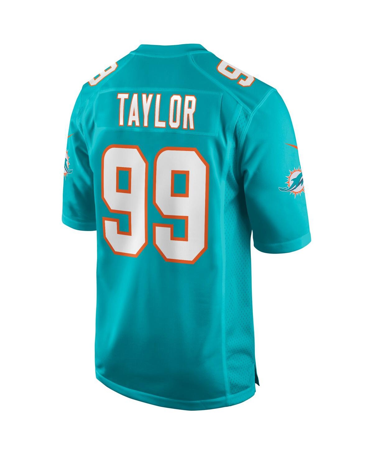 Men's Nike Jason TaylorMiami Dolphins Game Retired Player Jersey - Aqua
