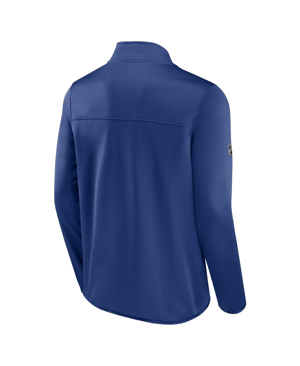 Men's FanaticsToronto Maple Leafs Authentic Pro Rink Fleece Full-Zip Jacket - Blue