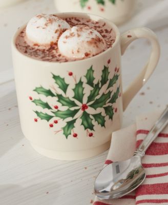 Hosting the Holidays Stackable Mugs, Set of 4