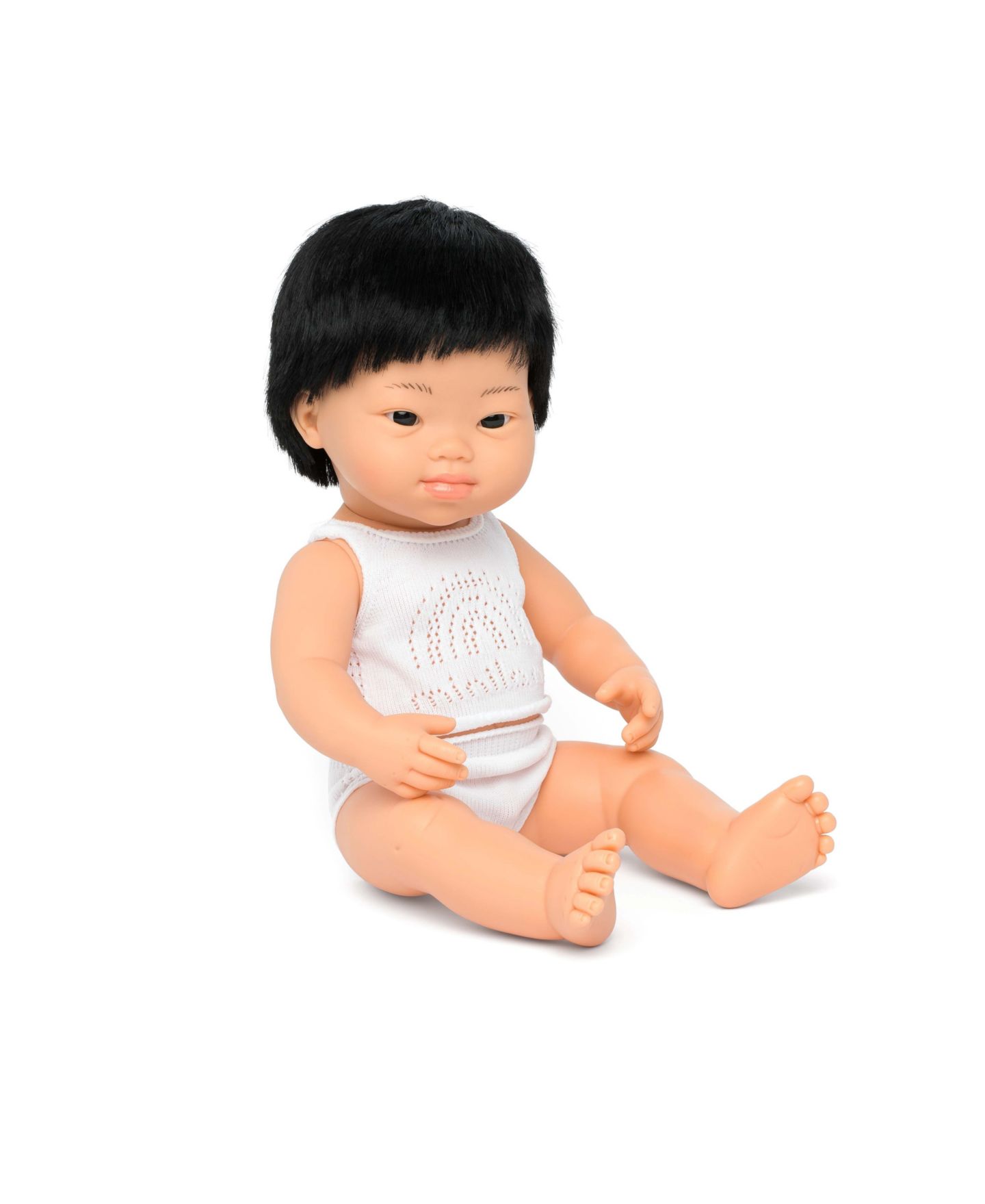 Детская кукла MINILAND Baby Boy 15" Asian Doll with Down Syndrome — фото 1