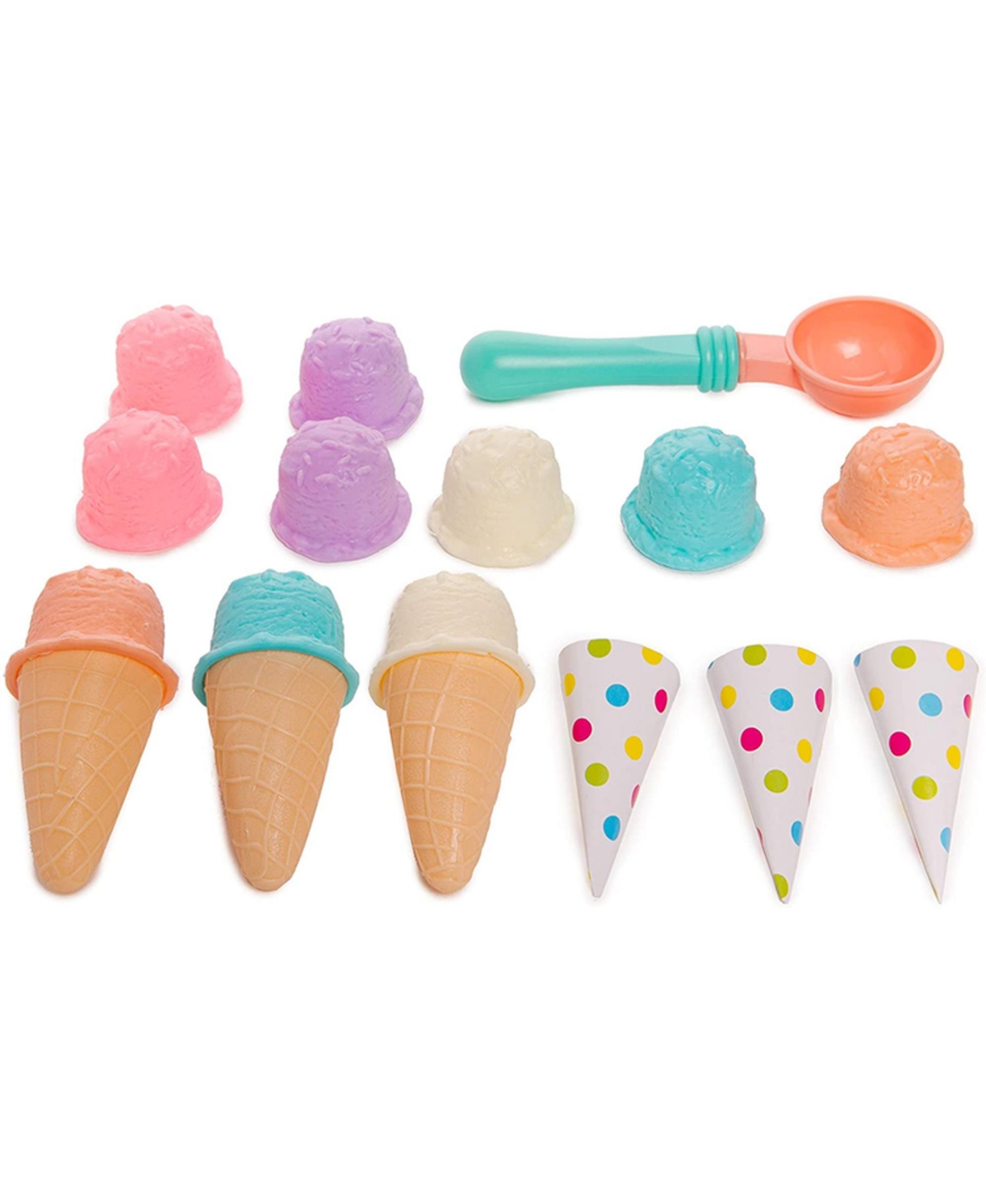 Toy Chef Counter Top Ice Cream Set In Multi