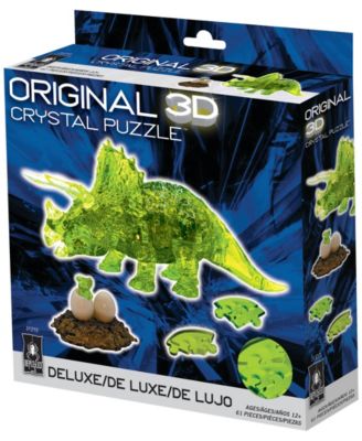 3D Crystal Triceratops Baby Puzzle Set, 61 Pieces