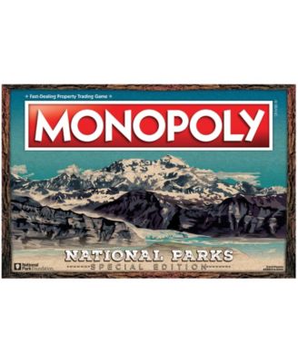 University Games Usaopoly Monopoly National Parks Special Edition Set, 115 Piece