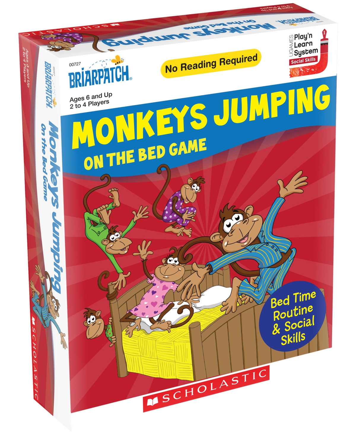 Areyougame Kids' Briarpatch Scholastic Monkeys Jumping On The Bed Game In Multi Color