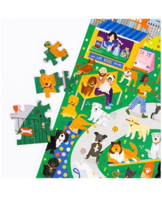 Cat Cafe Dog Park Double-Sided Jigsaw Puzzle Set, 502 Pieces