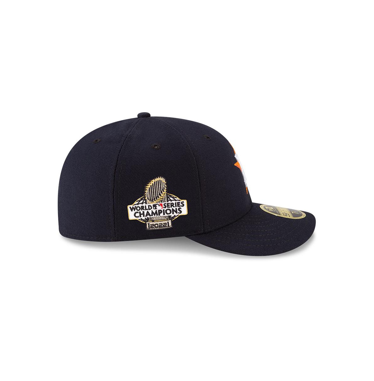Shop New Era Men's  Navy Houston Astros 2022 World Series Champions Side Patch Low Profile 59fifty Fitted