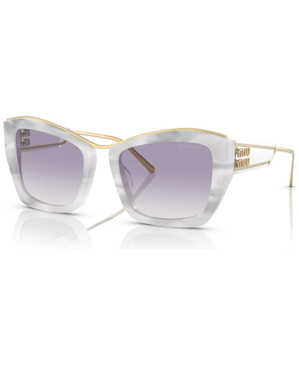 Miu Miu Women's Sunglasses, Mu 02ys In White