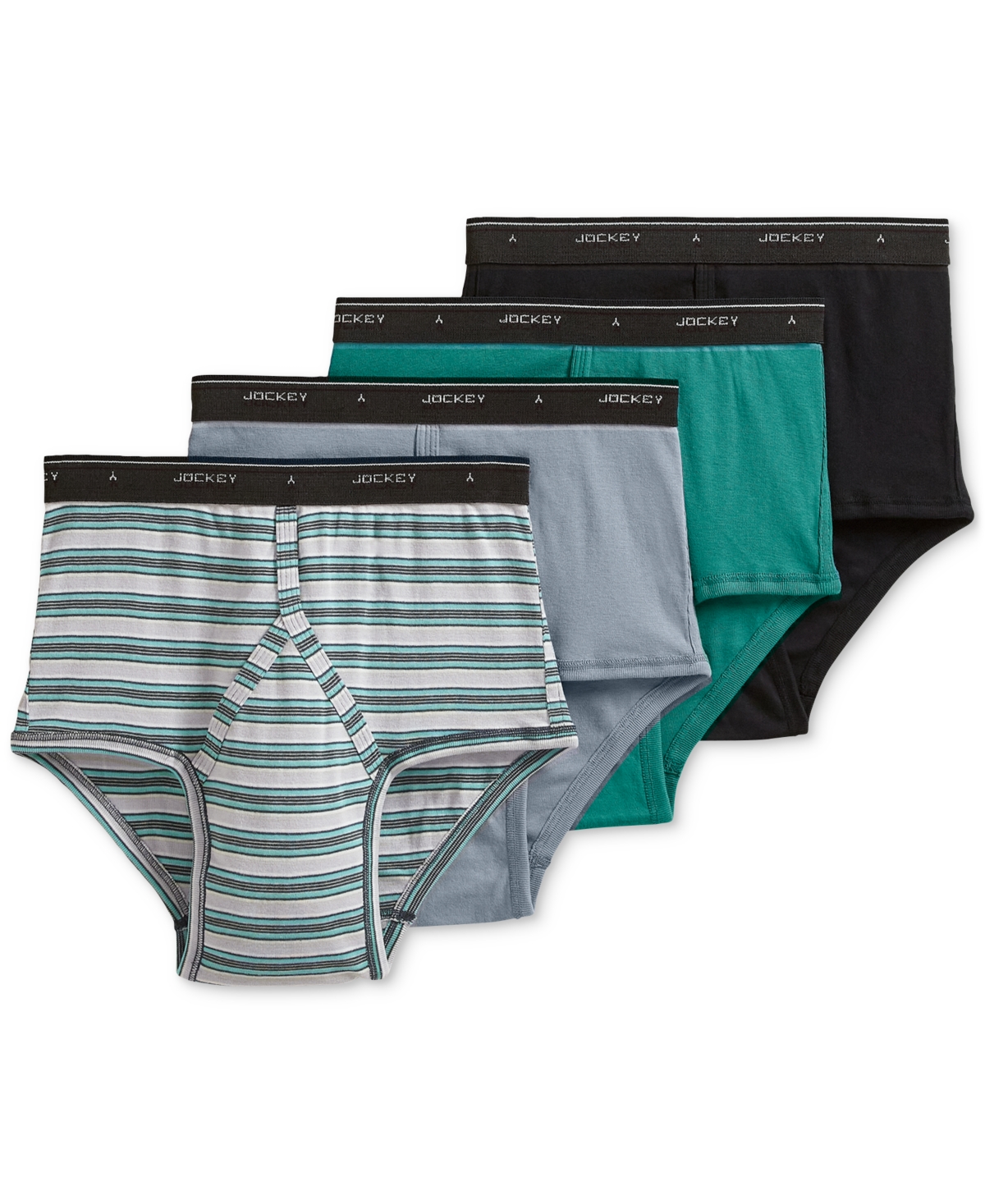 Jockey Men's Classic Collection Full-Rise Briefs 4-Pack