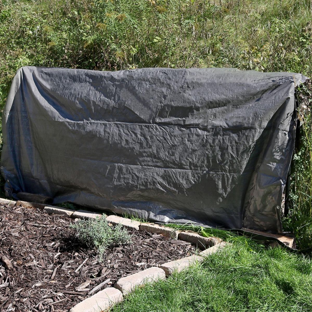 Outdoor Heavy-Duty Multi-Purpose Plastic Reversible Protective Tarp Cover