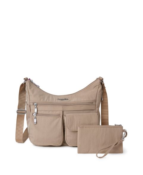 Женская сумка Baggallini Everywhere Small with RFID Wristlet Handbag, цвет: Пляжный