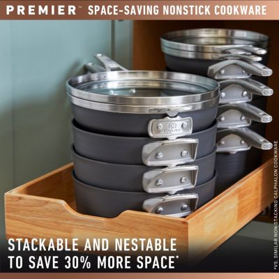 Calphalon 808 8QT パスタ鍋　湯切り付き Calphalon Premier Nonstick 8-Qt. Multi Pot with Lid & Inserts - Macy's