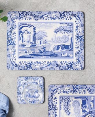 Blue Italian Placemats, Set of 4