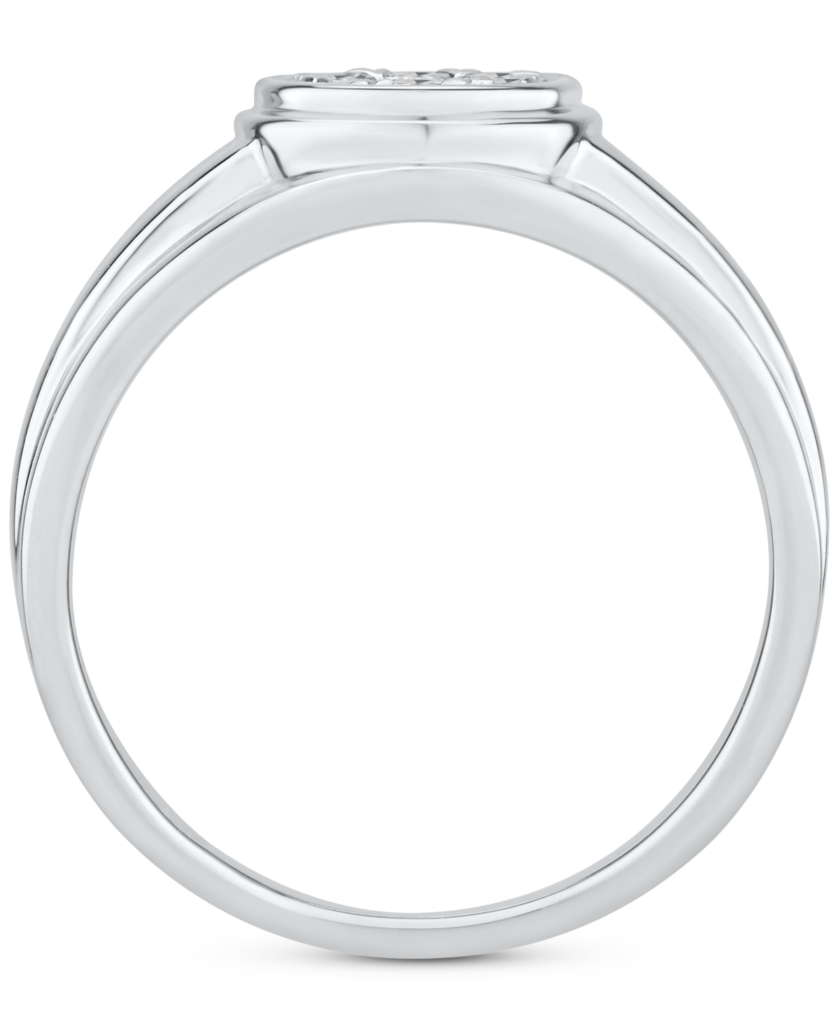 Men's Diamond Cluster Band (1/2 ct. t.w.) in 10k- White Gold
