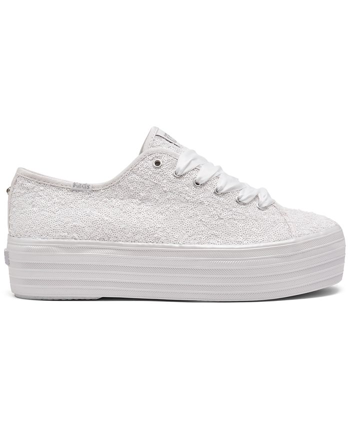 Keds Women's Triple Up Sequins Platform Casual Sneakers from Finish