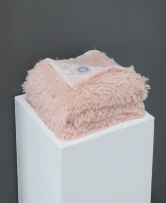 Shaggy Reversible to Plush Throw, 50" x 70"