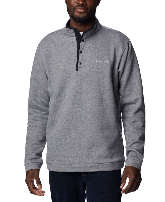 Columbia Men's Hart Mountain Embroidered Logo 1/2-Snap Sweatshirt