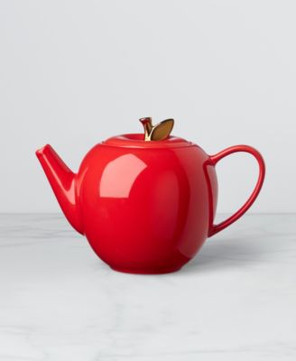 Knock on Wood Apple Teapot