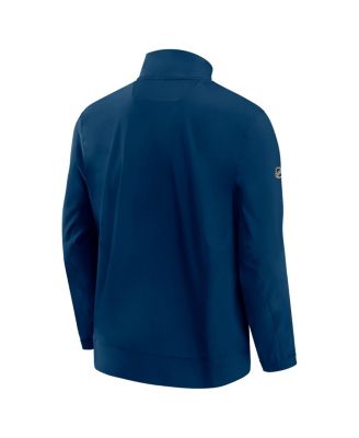 Men's Deep Sea Blue Seattle Kraken Authentic Pro Rink Coaches Full-Zip Jacket