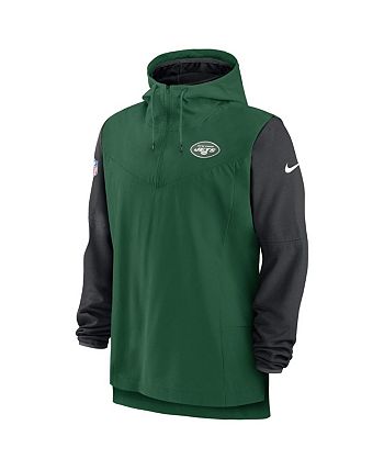 Philadelphia Eagles Nike Sideline Player Quarter-Zip Hoodie - Green/Black