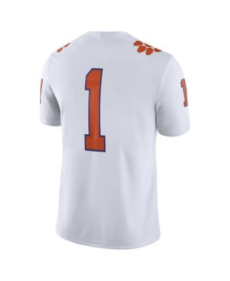 Men's Clemson Tigers #1 Away Game Jersey
