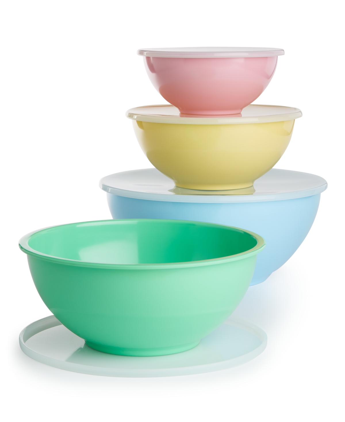 The Cellar 4pc. Pastel Mixing Bowls With Lids Set, Created For Macy's