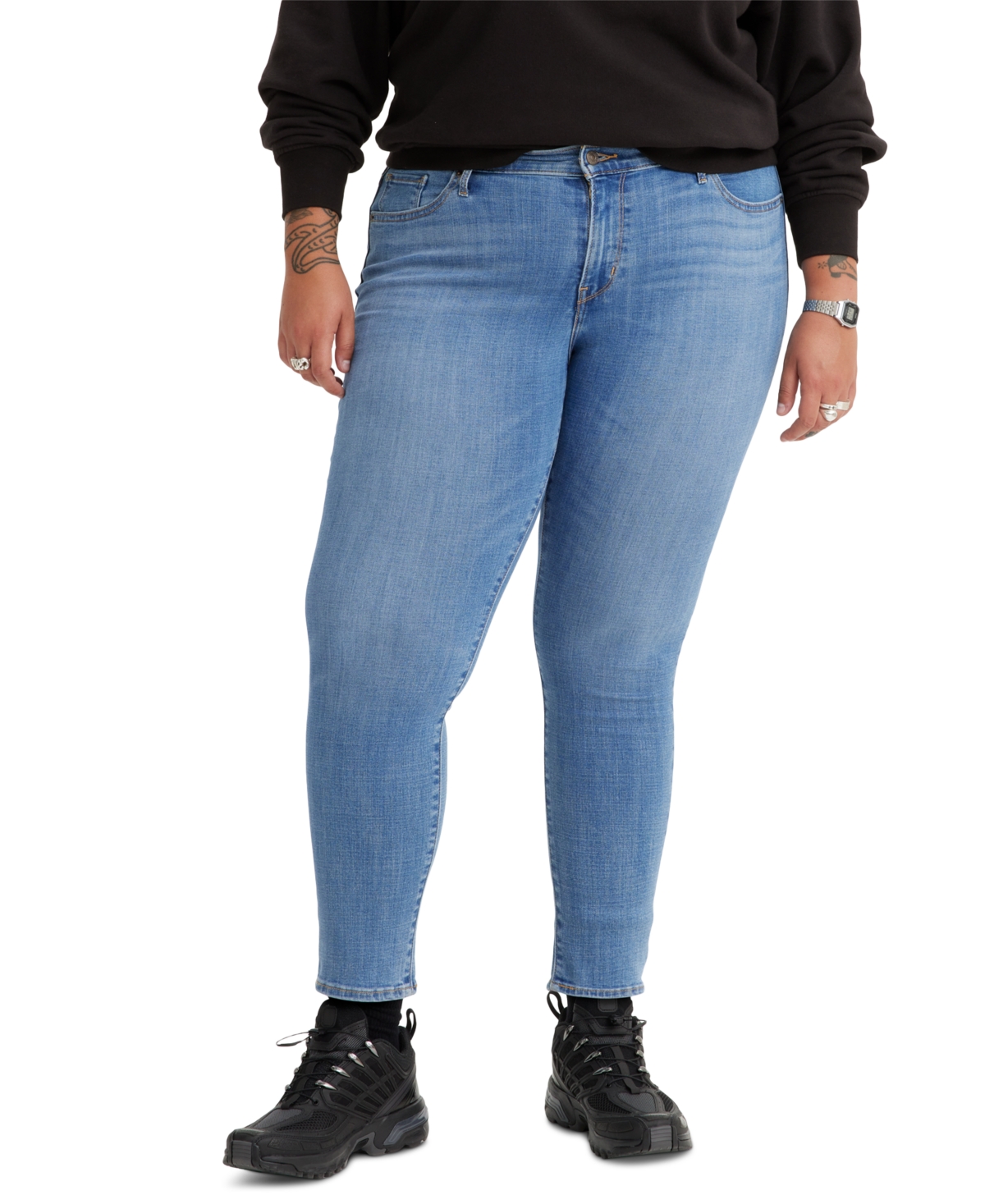 Levi's Trendy Plus Size 711 Skinny Jeans In New Sheriff