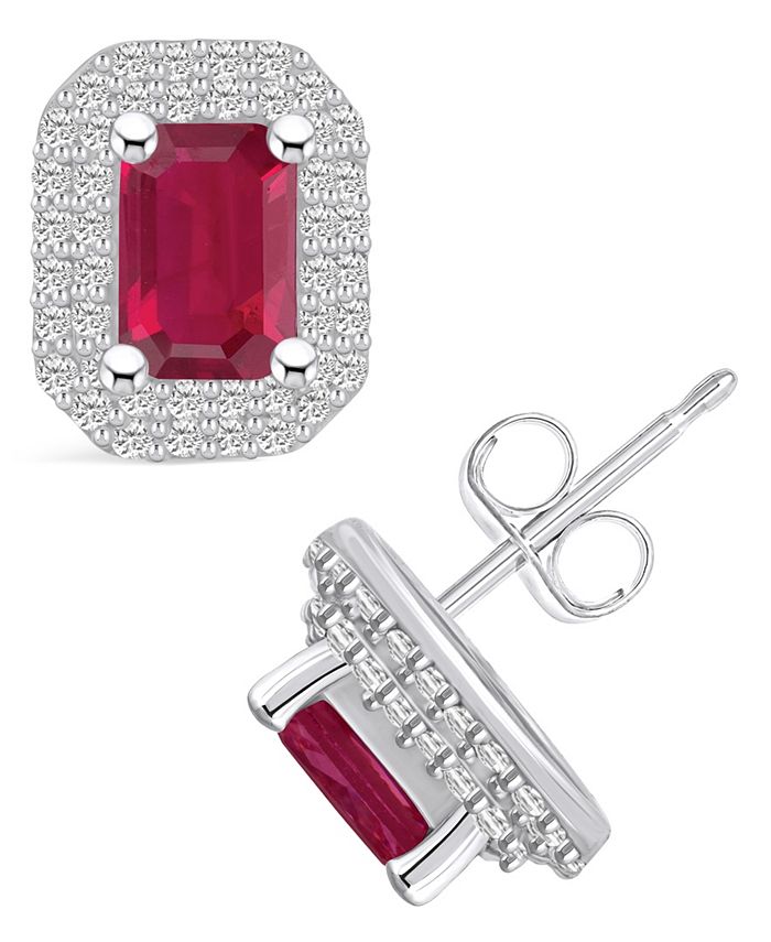 Macys store ruby earrings