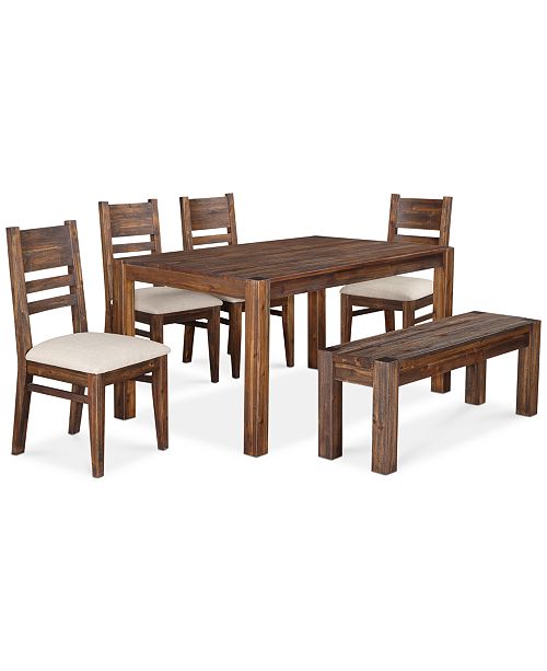 Avondale 6 Pc Dining Room Set Created For Macy S 60 Dining Table 4 Side Chairs Bench