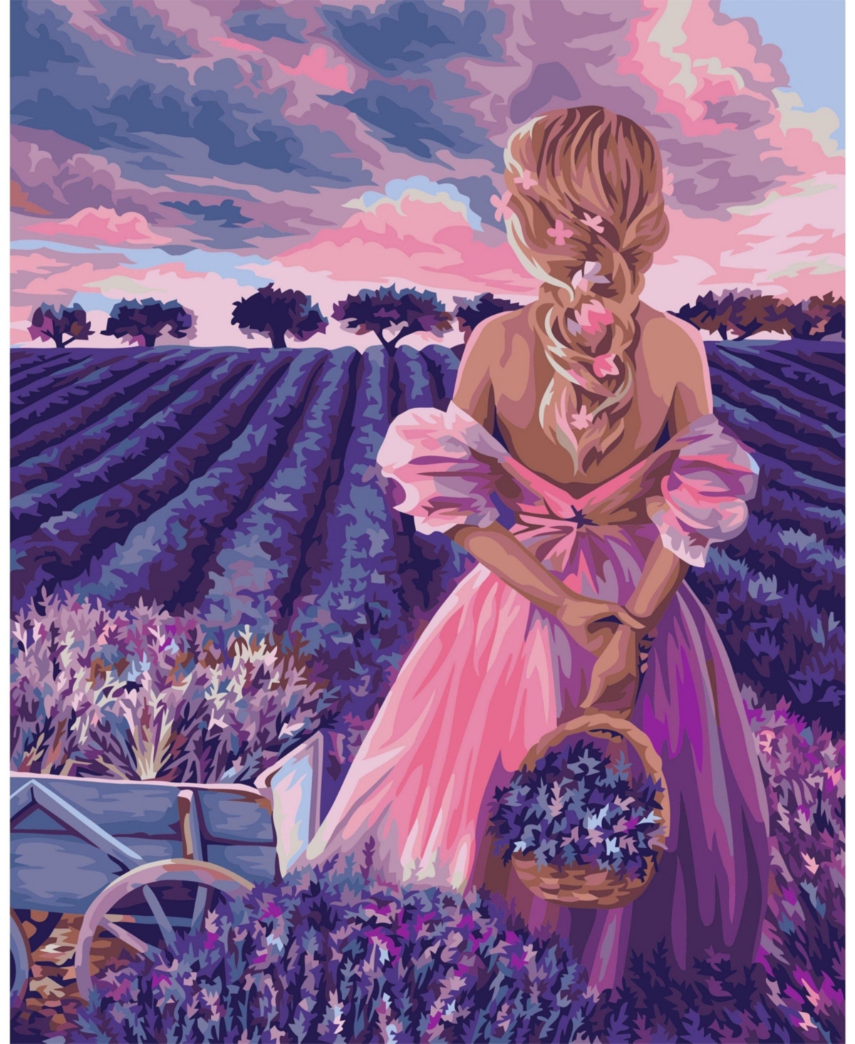 Painting by Numbers Kit Crafting Spark Lavender Heaven J039 19.69 x 15.75 in